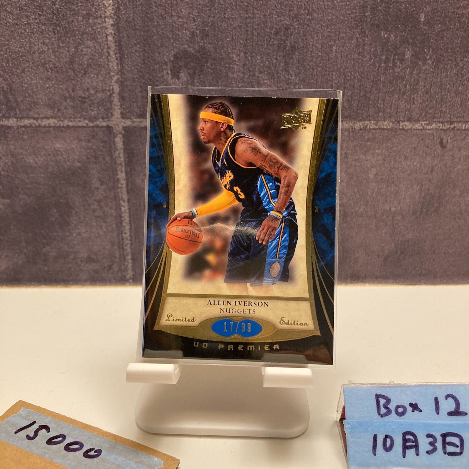 2007-08 Upper Deck UD Premier Allen Iverson 17 99 Denver Nuggets Limited Edition カード