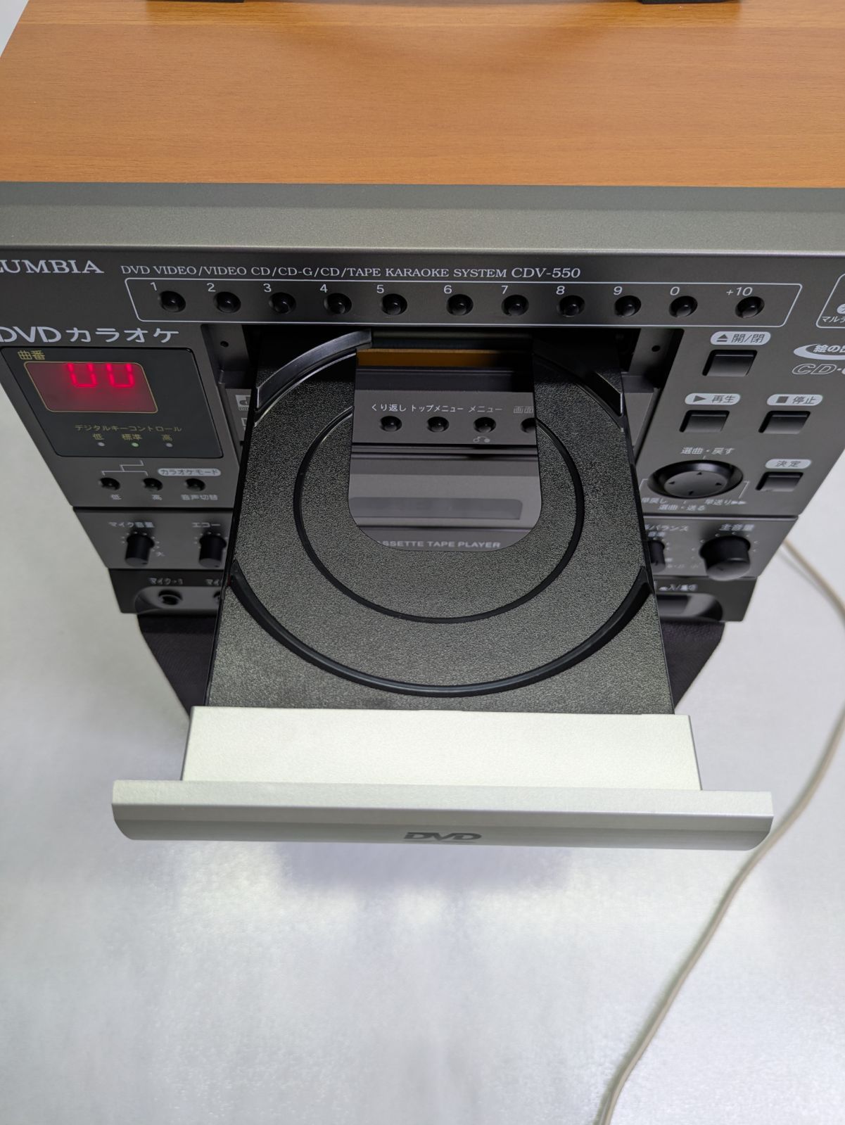 動作確認済み】DENON・デノン・日本コロムビア・CDV-550・DVDカラオケ