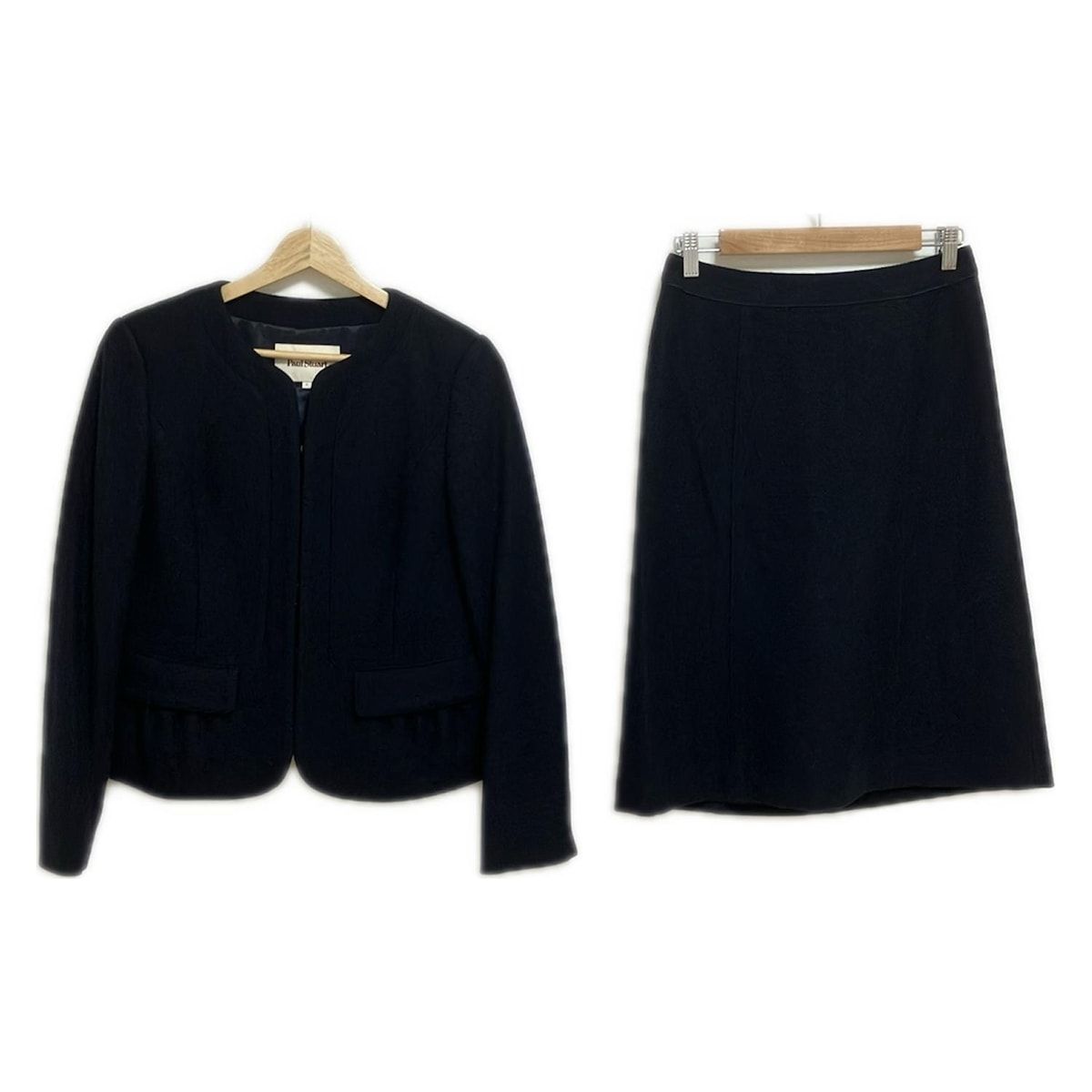 PaulStuart ポールスチュアート スカートセットアップ レディース ダークネイビー