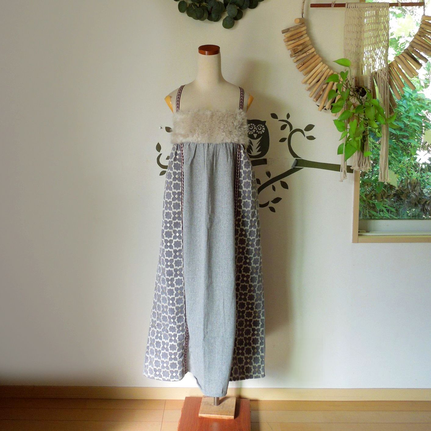 再入荷 ミナレット ワンピース グレー