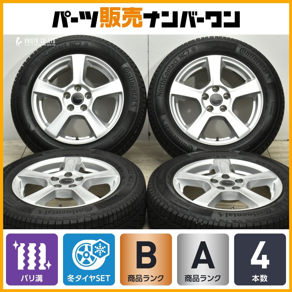 製 バリ溝 TRG 15 in 5 J 35 PCD 100 コンチネンタル ノースコンタクト NC 7 185 65 R フォルクスワーゲン ポロ スタッドレス