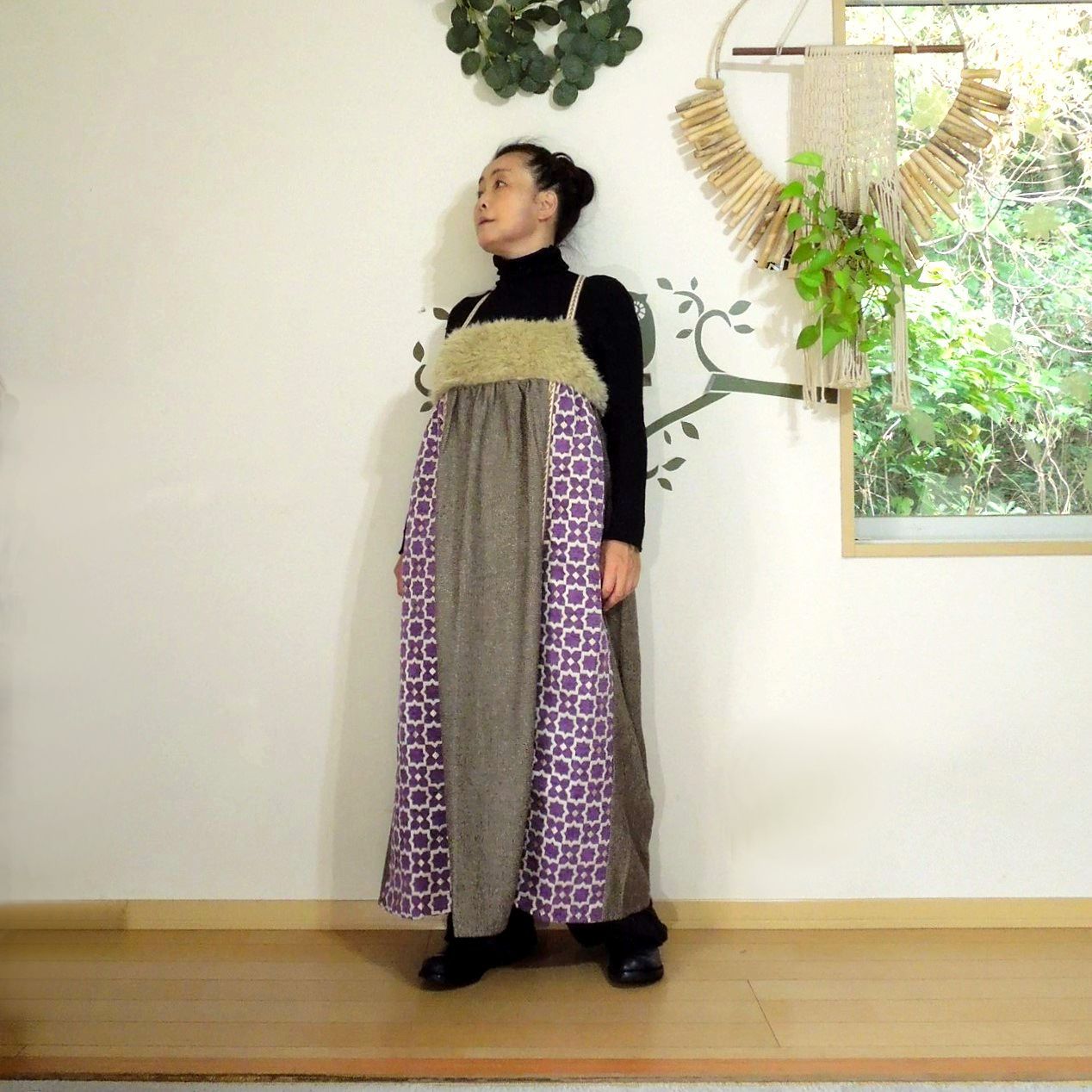 ミナレット ワンピース○パープル 