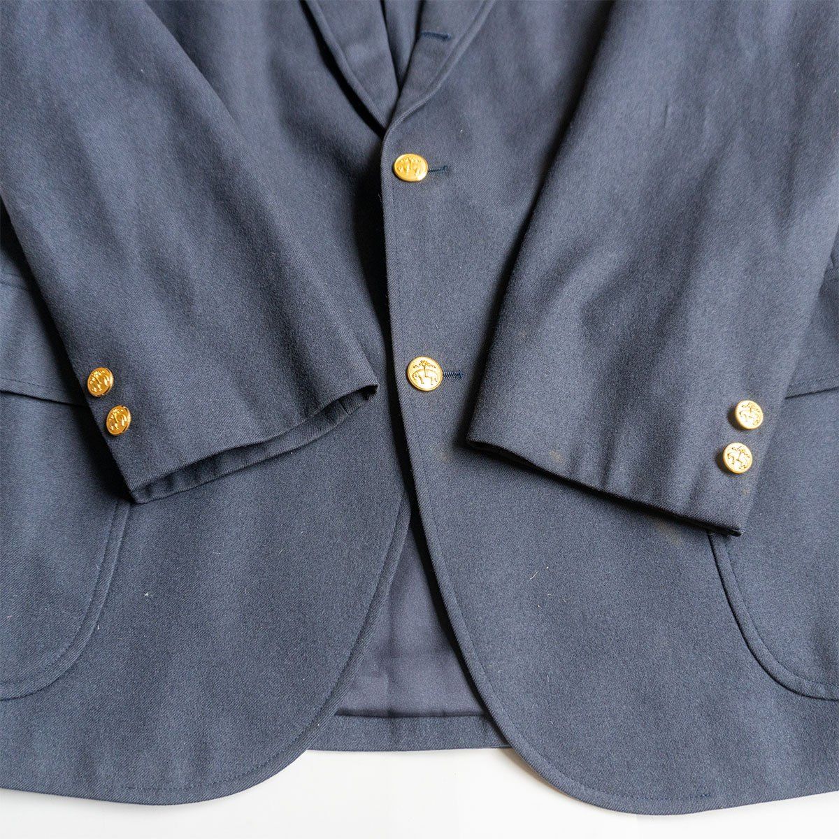 最高級 BROOKS BROTHERS 3釦 紺ブレザー 金牡丹 AB7 最高級 BROOKS BROTHERS 3釦 紺ブレザー 金牡丹 AB7 最高級 BROOKS