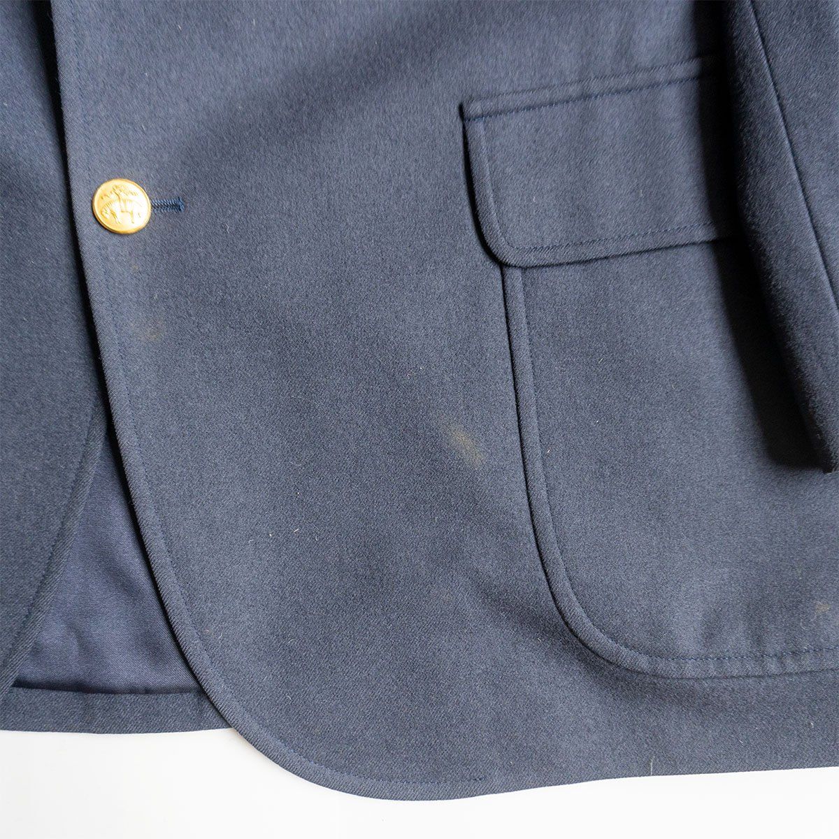 最高級 BROOKS BROTHERS 3釦 紺ブレザー 金牡丹 AB7 最高級 BROOKS