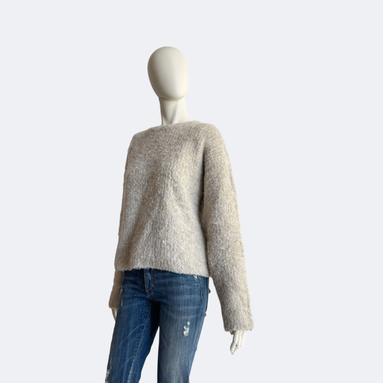 Whim Gazette ウィム ガゼット シャギーニット レディース ベージュ