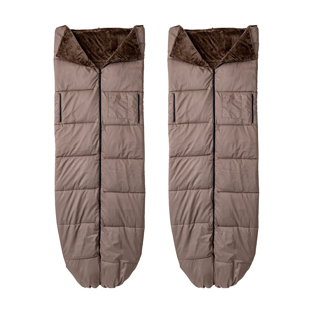 ショップ ファミラ あったか5 WAYトリプルウォーム寝袋 組 手が出せる 着る寝袋 ポケット付き 寝袋 掛け布団 着る毛布 ブラウン 保温 蓄熱 アウトドア キャンプ ドライブ 車中泊 防災 災害 布団 シュラフ テレビショッピング放送商品