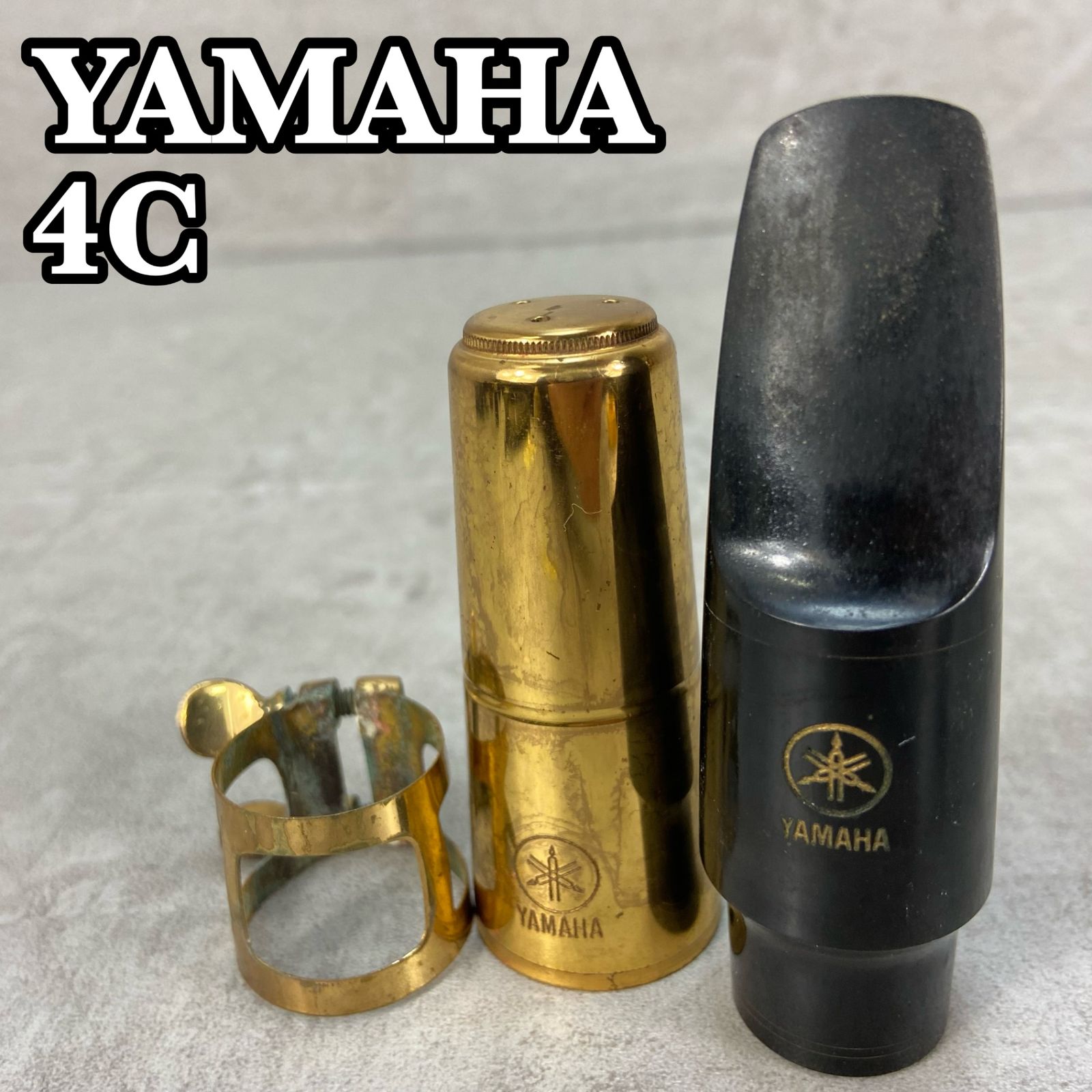 ヤマハ アルトサックス用マウスピース 4C リガチャー ヤマハ製ゴールド