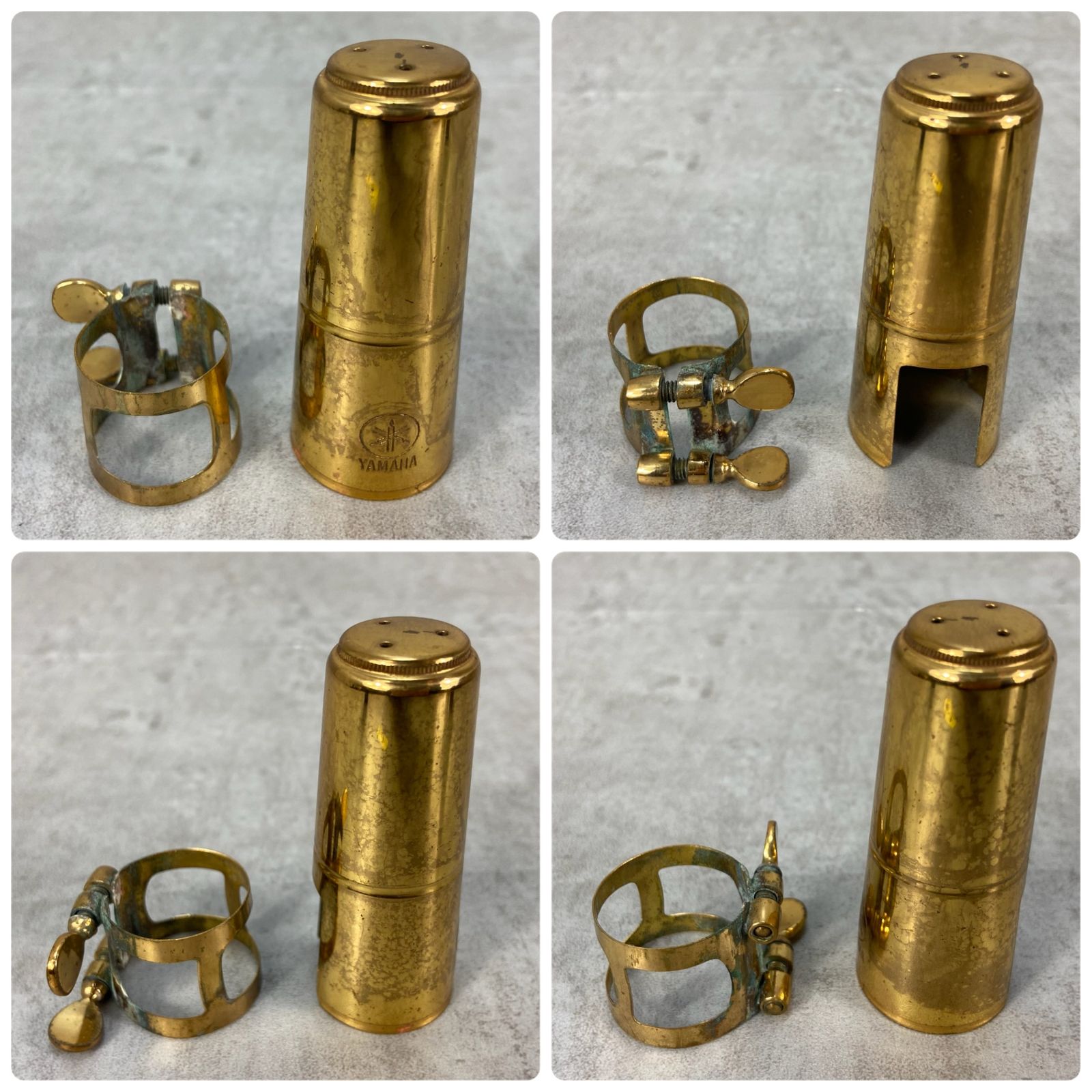 ヤマハ アルトサックス用マウスピース 4C リガチャー ヤマハ製ゴールド