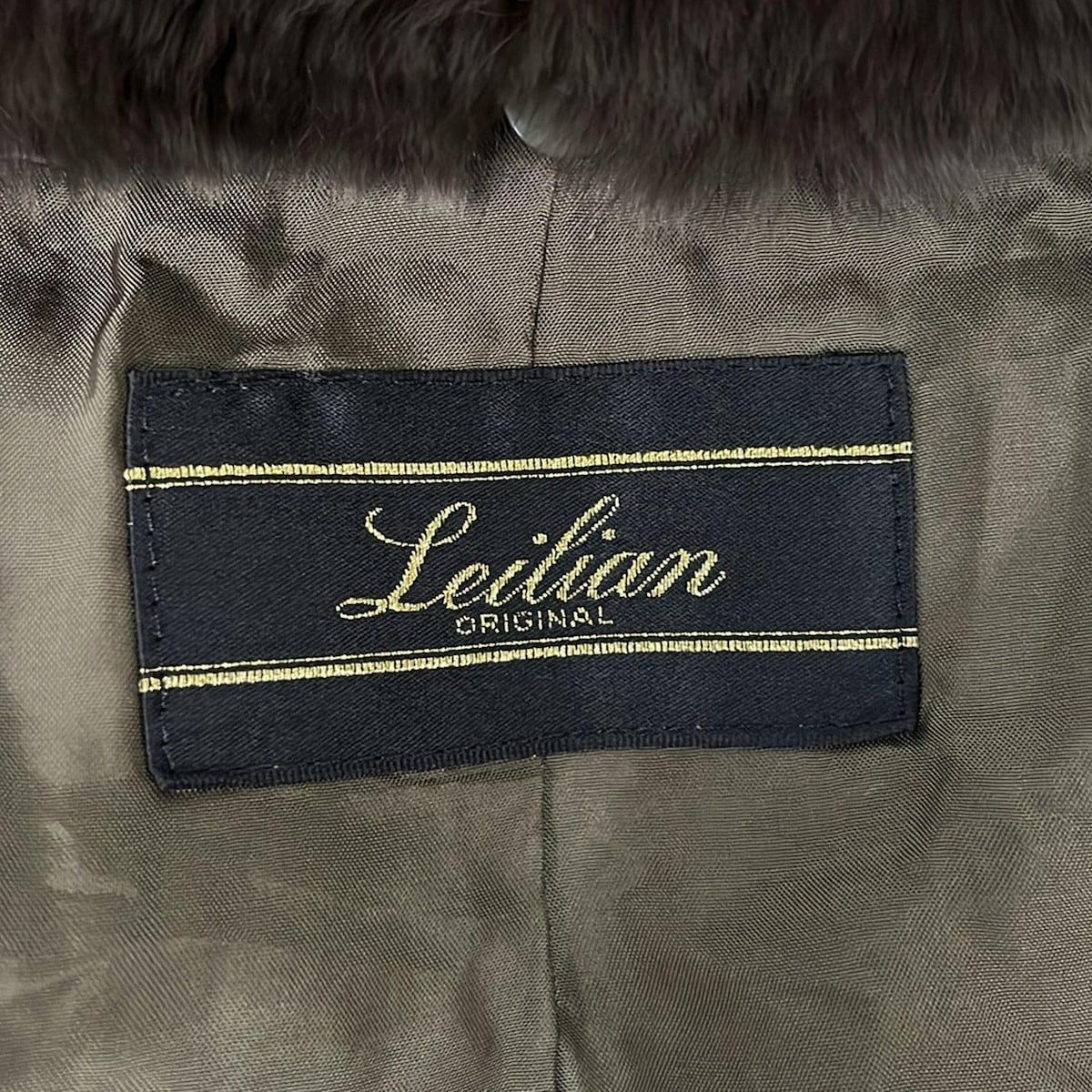 レリアン ダウンコート サイズ9 M レディース美品 - カーキ×ダーク