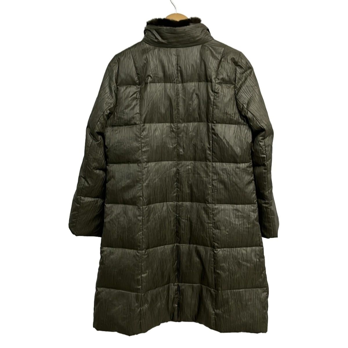 美品✨️ 近年モデル leilian レリアン ダウンコート カーキ レリアン ダウンコート サイズ9 M レディース美品 - カーキ×ダーク