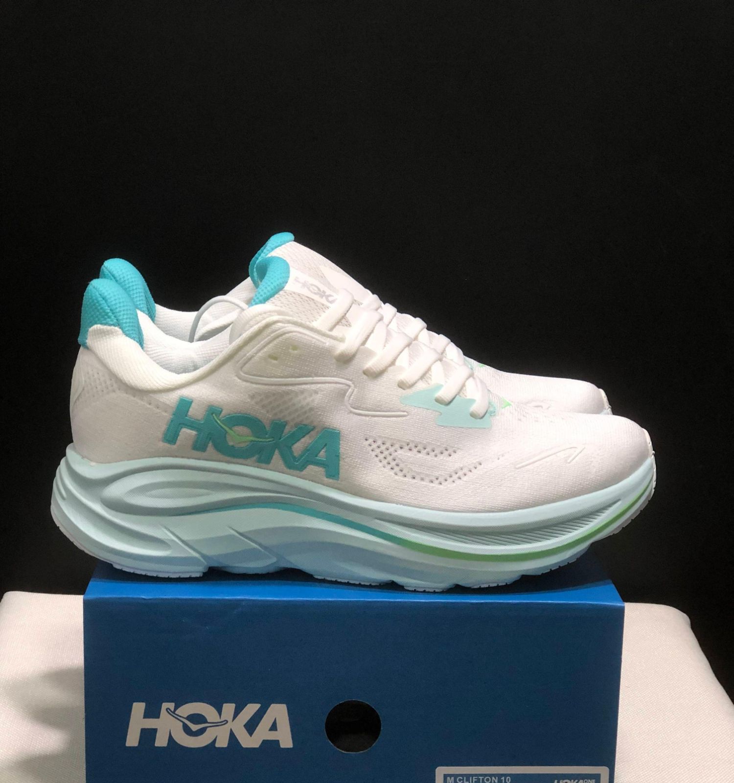 HOKAONEONE CLIFTON 10 クリフトン 10 スニーカー ランニングシューズ ランニング マラソン ブルー ホワイト