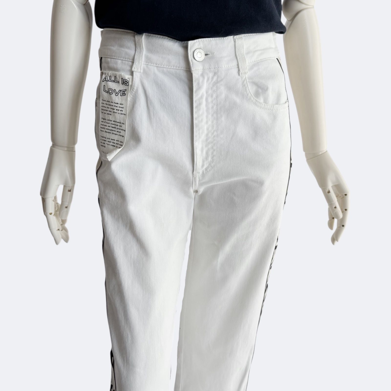 Stella McCartney ステラマッカートニー ホワイト デニムパンツ - メルカリ