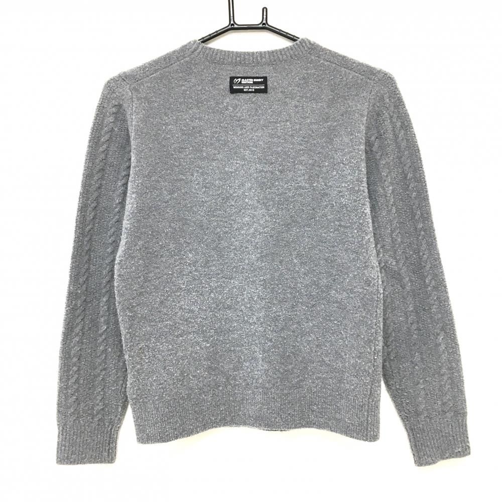 マスターバニー セーター グレー 胸ロゴ ニット レディース 0(S