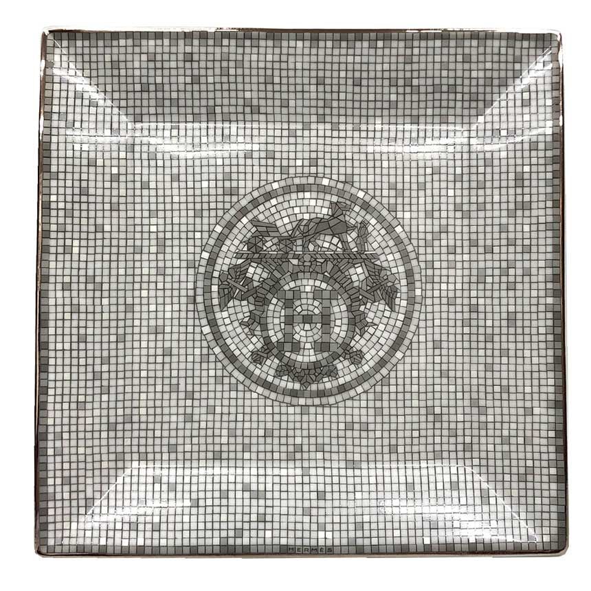HERMES モザイクヴァンキャトル スクエアプレート 角皿 aq12303 HERMES エルメス モザイク ヴァンキャトル プチカレ スクエアプレート
