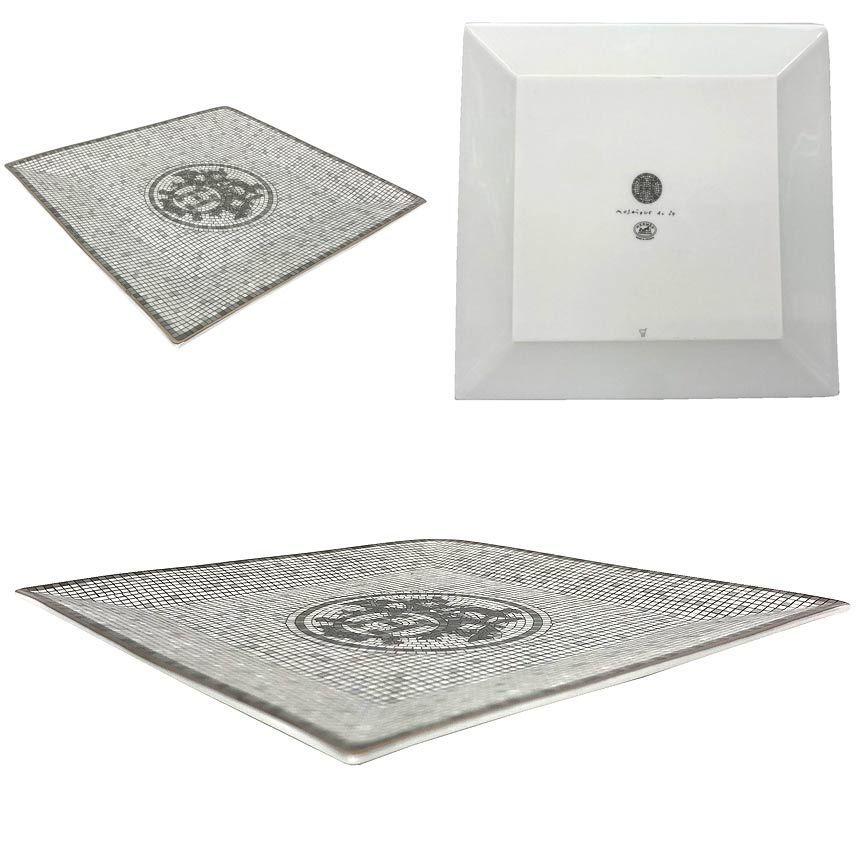 HERMES エルメス モザイク ヴァンキャトル プチカレ スクエアプレート