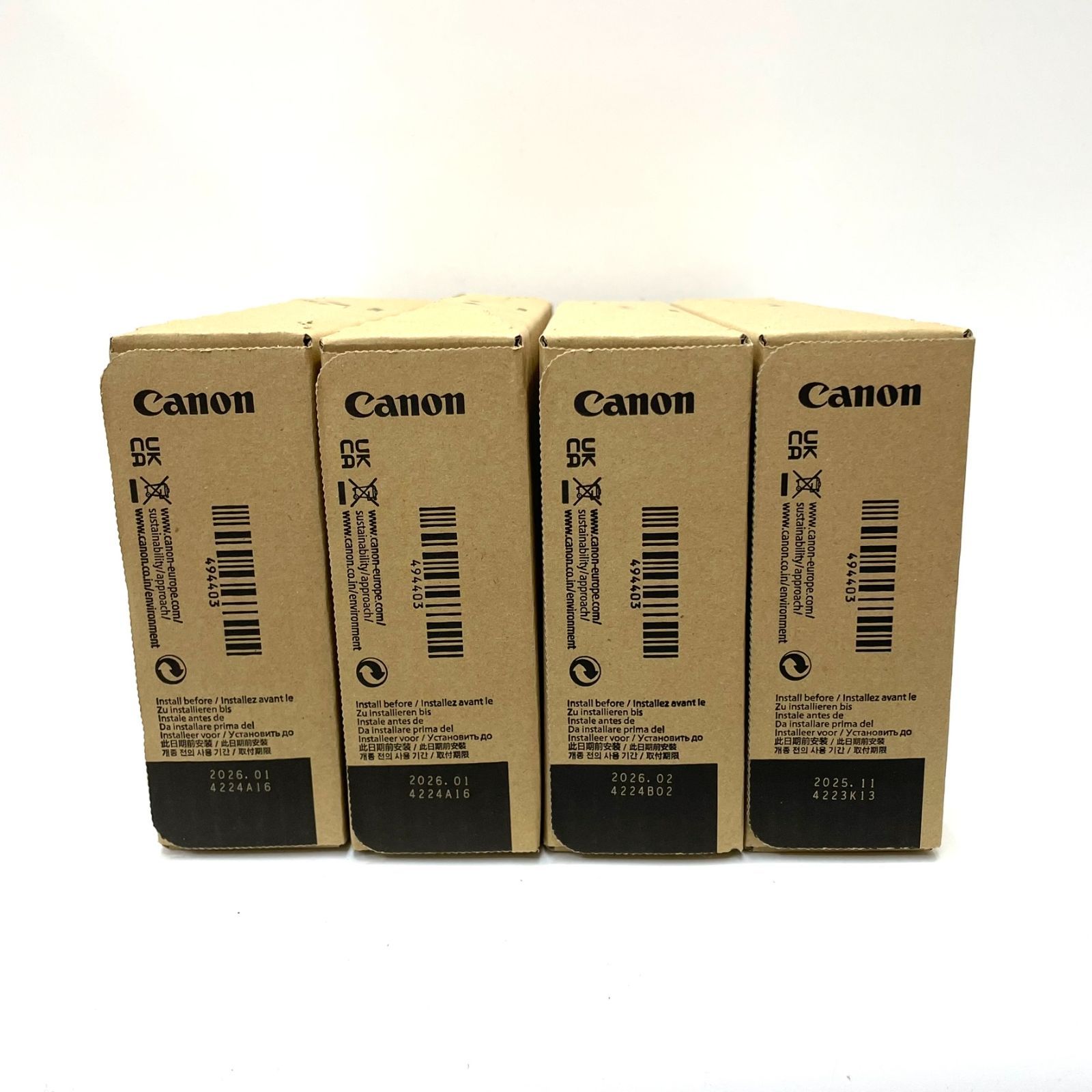 未使用 キャノン 純正 トナー PFI-1700 8色（C・M・Y・PC・PM・PBK