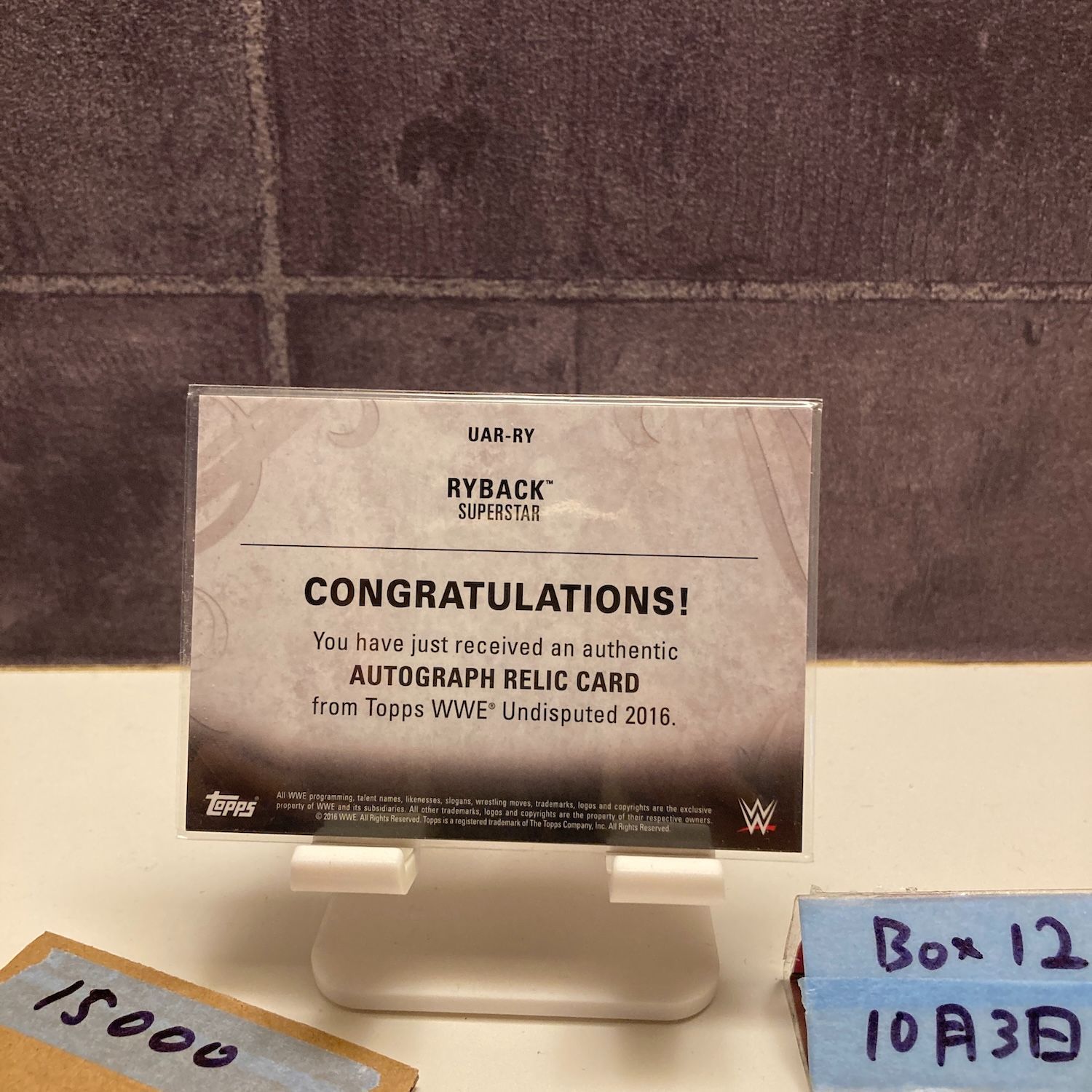 2016 Topps Ryback 31 99 直筆サインカード WWE Shirt Relic ジャージ カード