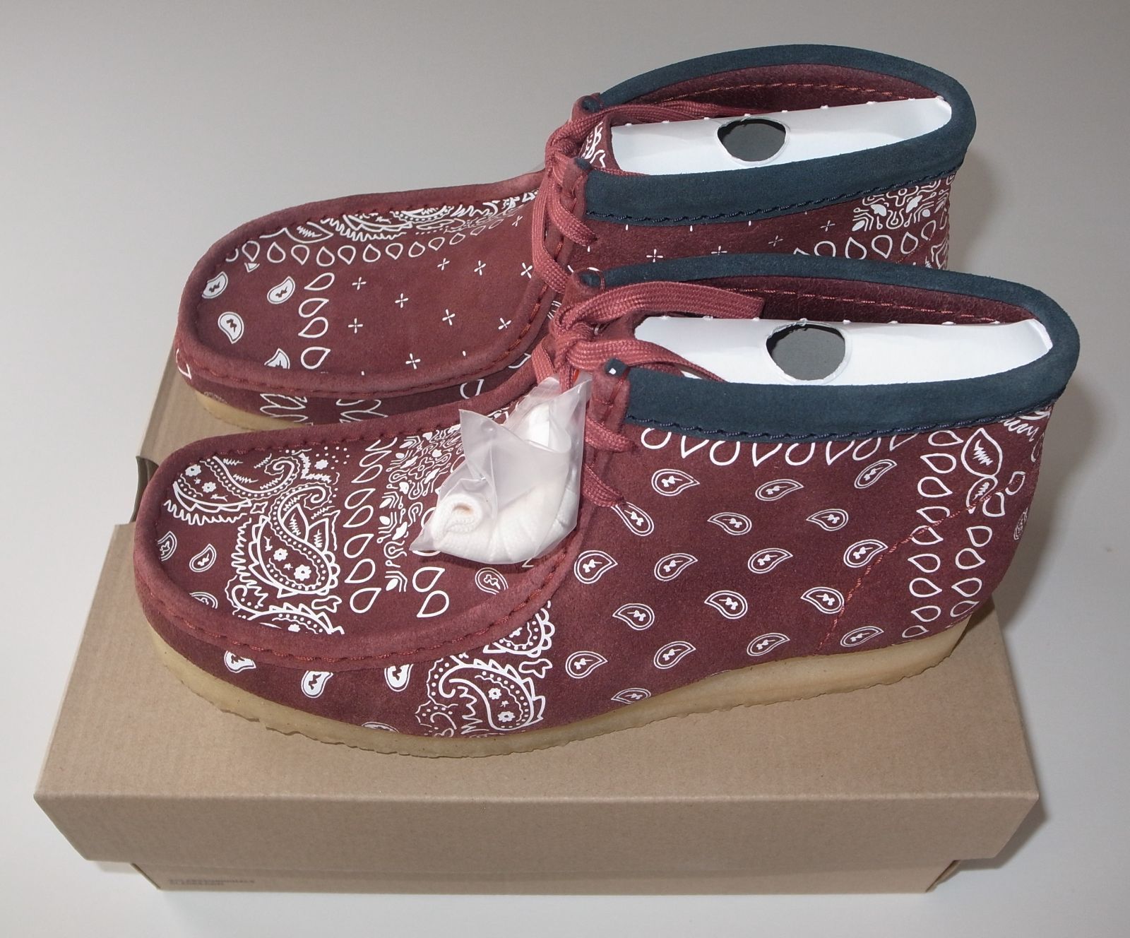 Clarks クラークス BOOT ワラビー ブーツ ペイズリー UK 8.5 26.5 cm