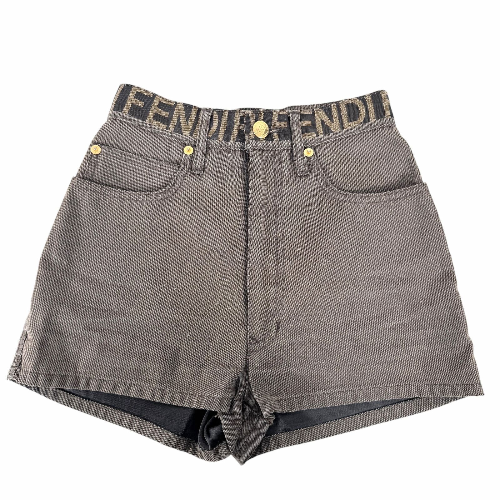 フェンディ ショートパンツ デニム ヴィンテージ サイズ38 0042