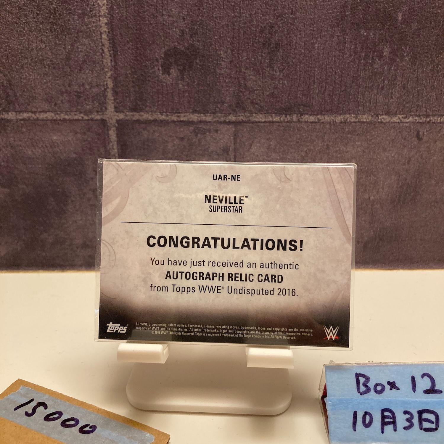 2016 Topps Neville 26 99 直筆サインカード WWE Shirt Relic ジャージ カード