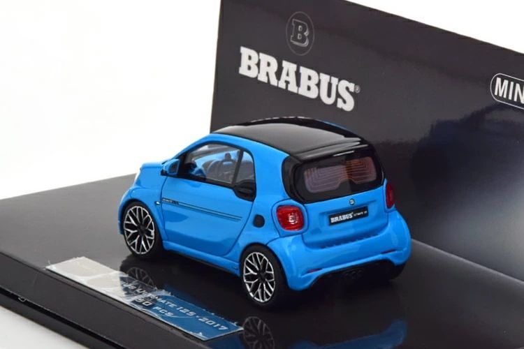ミニチャンプス 1 43 スマート ブラバス アルティメイト125 2017 ブルー 150台 Minichamps SMART BRABUS blue