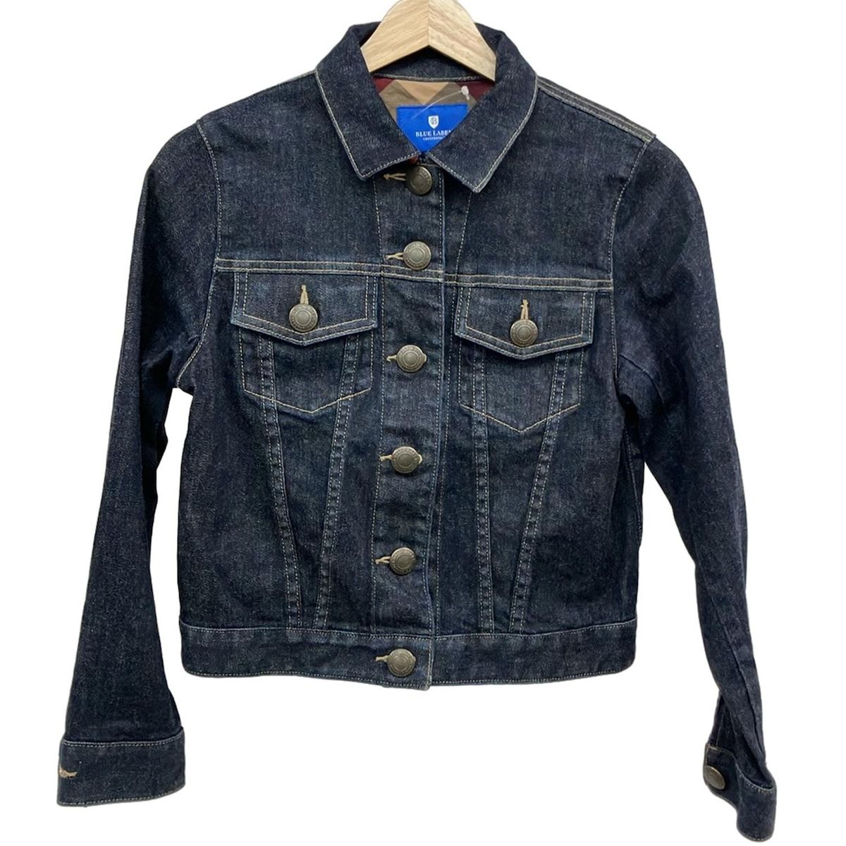 BLUE LABEL ブルーレーベルクレストブリッジ Gジャン サイズ38 M レディース ダークネイビー 春 秋物