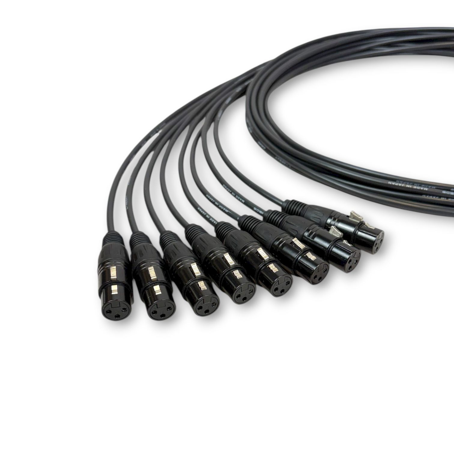 CANARE L 4 E 5 AT BLACK XLR マイクケーブル 2 m 8本セット