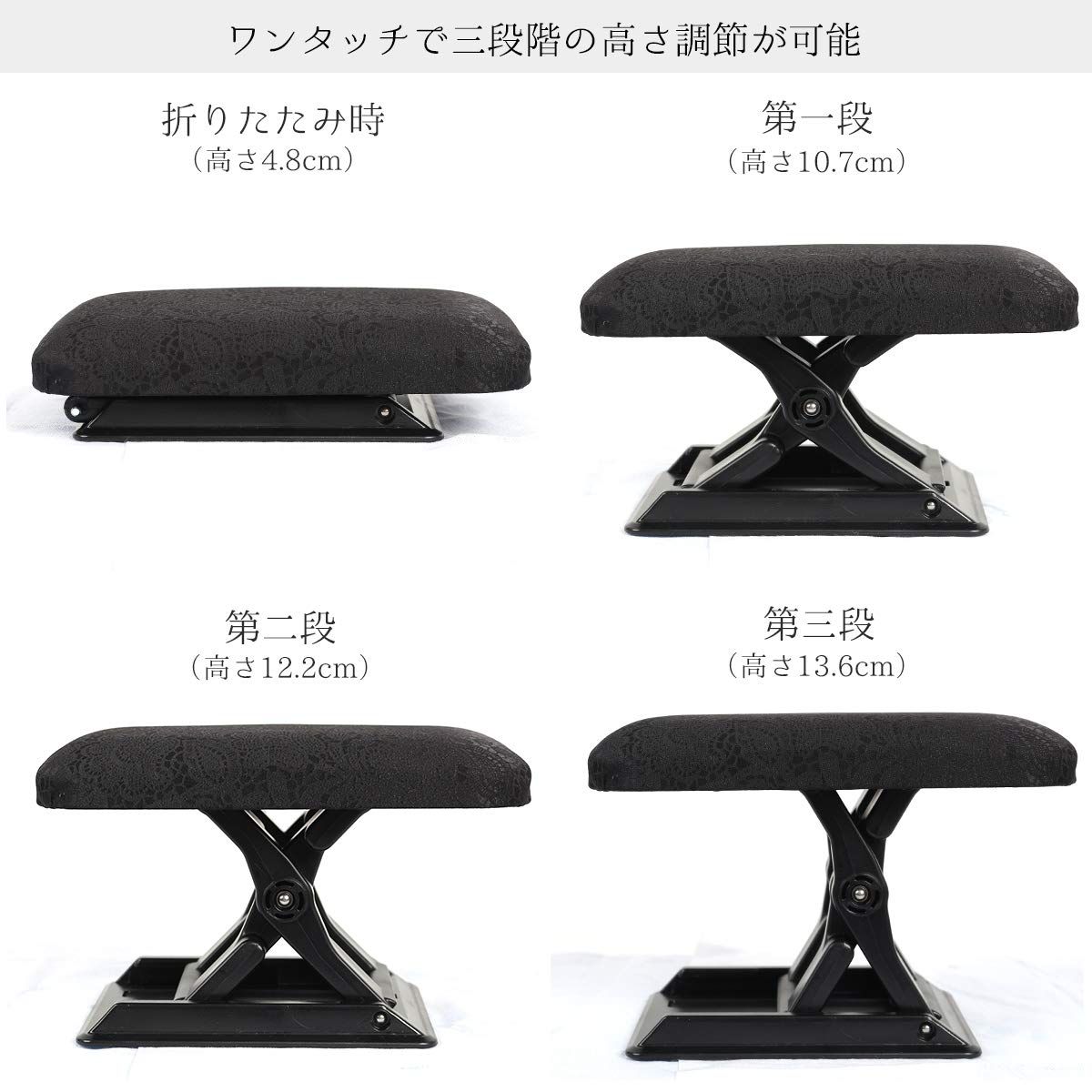 正座椅子 折りたたみ 携帯 軽量 コンパクト 黒 携帯 レディース メンズ