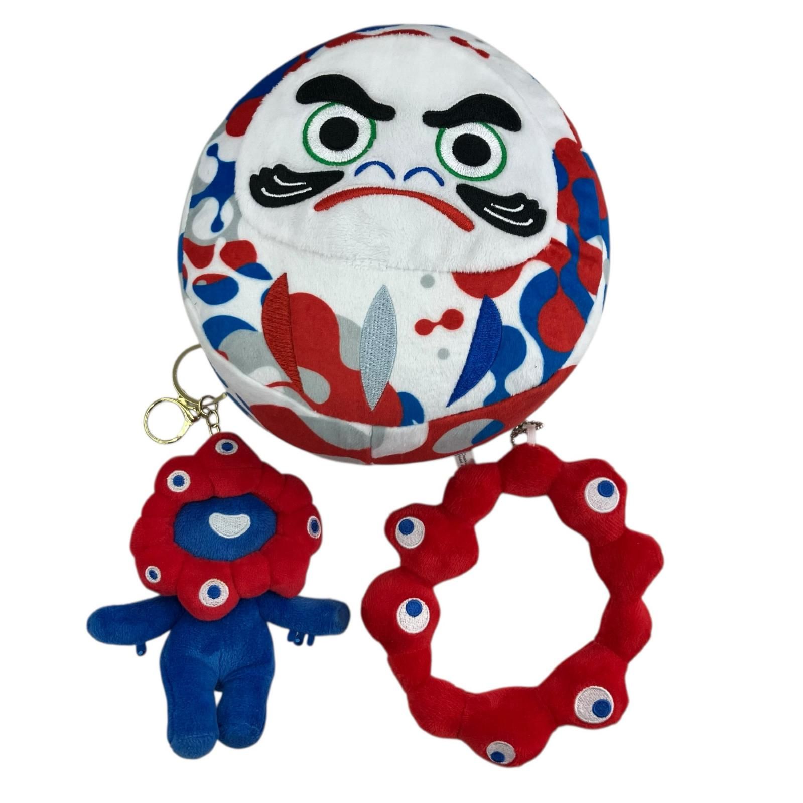 186000 関西万博 ミャクミャク マスコット キーホルダー だるまぬいぐるみ 3点