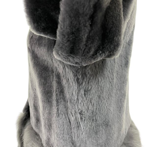 □ ダイアグラム Diagram ファーコート アウター 7分袖 リアルファー