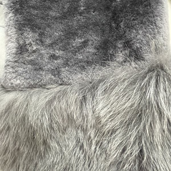 □ ダイアグラム Diagram ファーコート アウター 7分袖 リアルファー