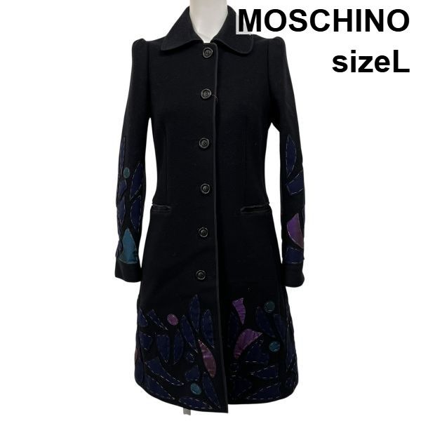 □ モスキーノ MOSCHINO ロングコート アウター ウールコート □ モスキーノ MOSCHINO ロングコート アウター ウールコート