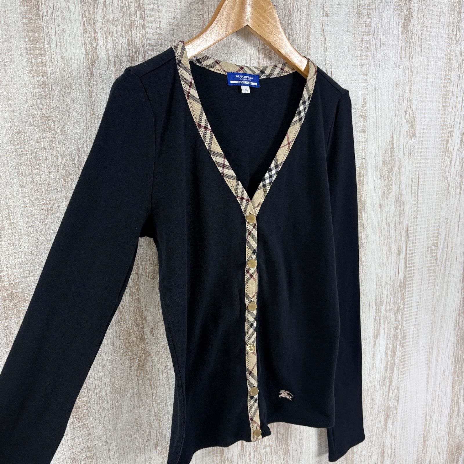 BURBERRY BLUE LABEL バーバリーブルーレーベル ホースロゴ刺繍 ノバ