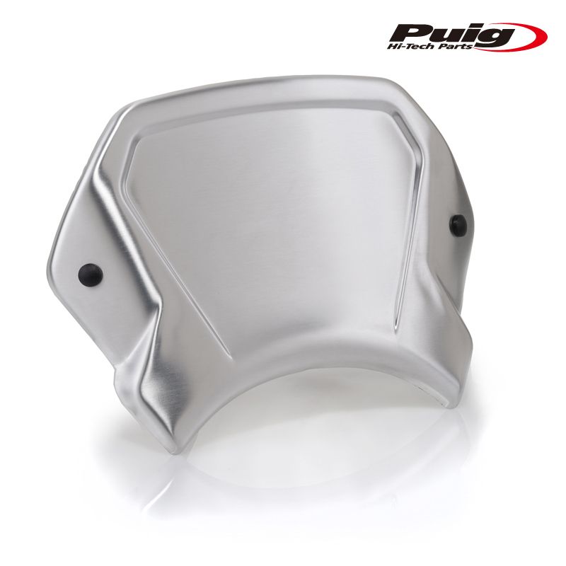気動車のプレート Puig 売れ筋 21636P ALUMINIUM FRONTAL PLATE[SILVER] HONDA CL 500