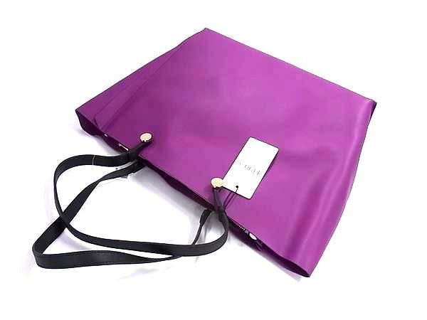 ■新品同様■ FURLA フルラ エデン レザー トートバッグ ショルダー 肩掛け レディース パープル系 FR4927 □新品同様□ FURLA フルラ エデン レザー トートバッグ ショルダー