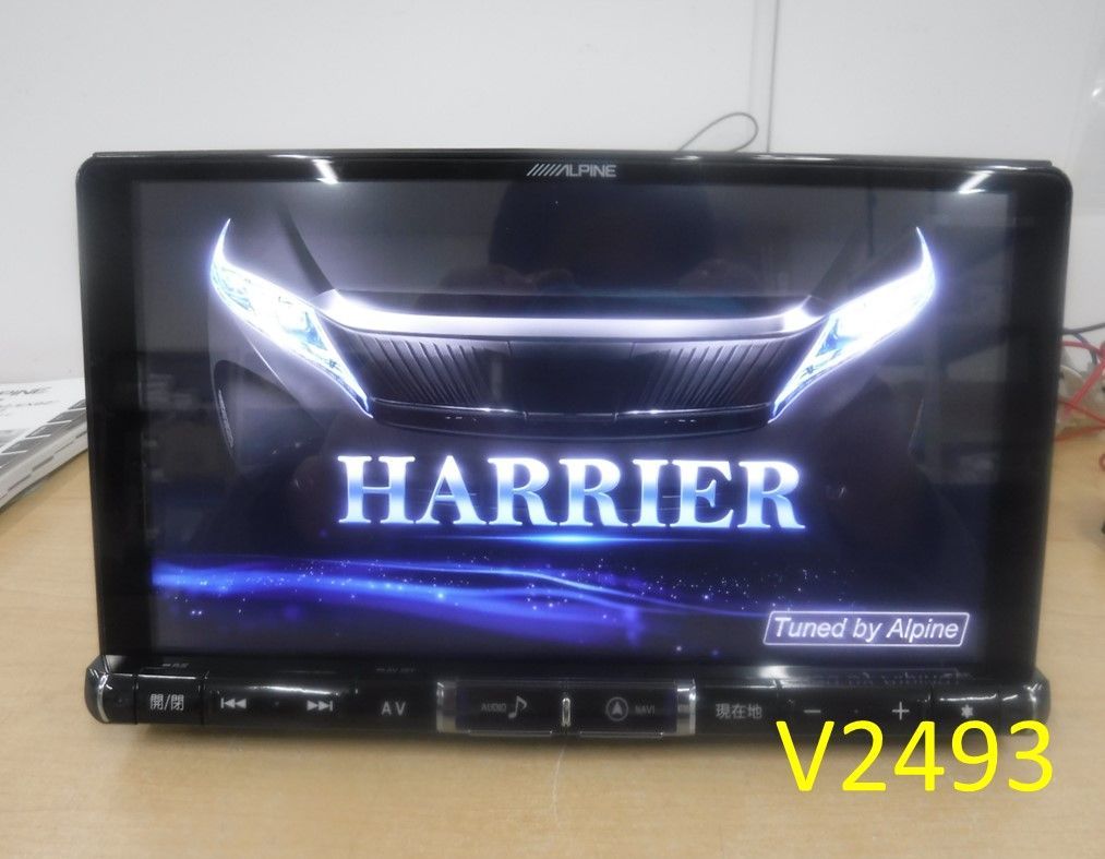 V 2493 _MEMナビ アルパイン X 9 Z セキュリティ解除 60ハリアー取り外し 彡