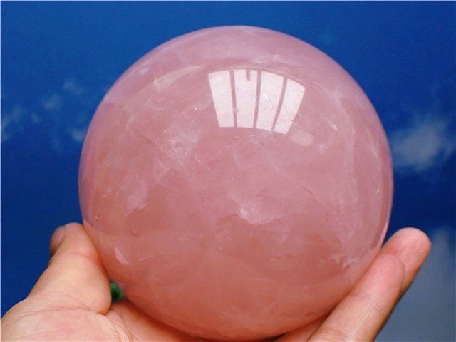 級家庭円満 天然ローズクォーツ丸玉YT 4 E 1 172 04 D