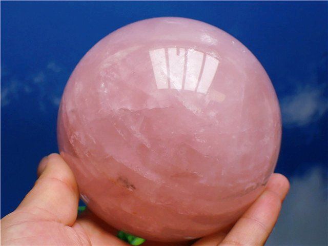  100MMAAA級家庭円満 天然ローズクォーツ丸玉YT4E1 172E04D ミニ観葉植物 置物 インテリア小物