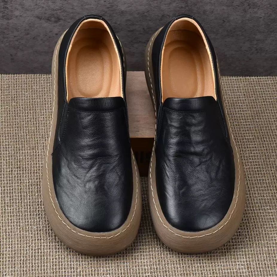 h メンズ 本革 ローファー 黒 スリッポン 3.5 cmスタイルアップ 柔らかいソール 防滑 耐摩耗 ビジネス カジュアル 楽ちん一足