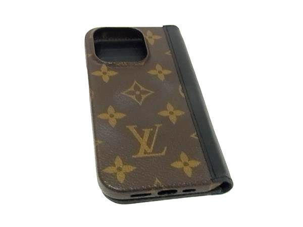 【超美品】ルイヴィトン　iPhone14pro モノグラム M82083 LOUIS VUITTON ルイヴィトン M82083 モノグラム フォリオ iPhone14Pro