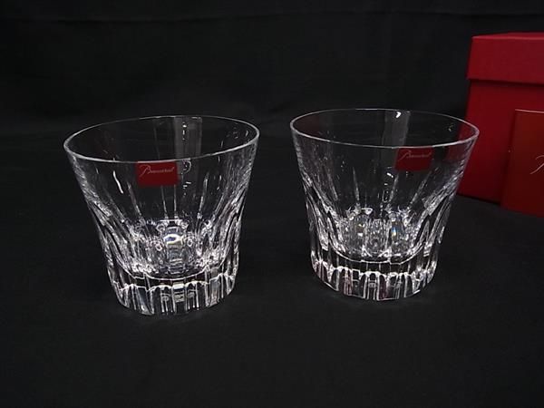 Baccarat バカラ エトナ クリスタルガラス ロックグラス コップ 食器 テーブルウェア ペア 2客セット クリア BR 0552