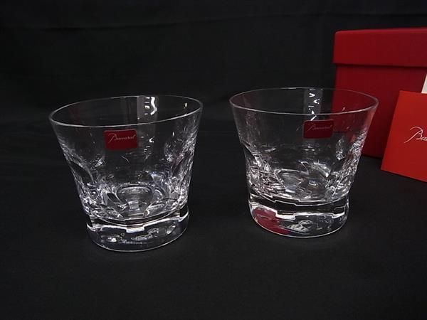 Baccarat バカラ ベルーガ クリスタルガラス ロックグラス コップ 食器 ペア 2客セット クリア BR 0557