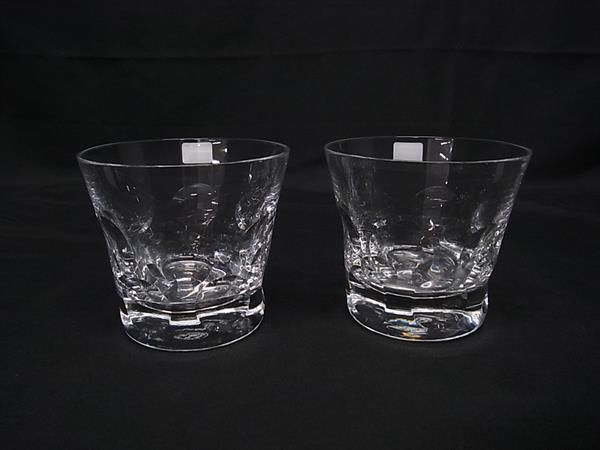 Baccarat バカラ ベルーガ クリスタルガラス ロックグラス コップ 食器 ペア 2客セット クリア BR 0557