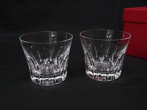 Baccarat バカラ エトナ クリスタルガラス ロックグラス コップ 食器 テーブルウェア ペア 2客セット クリア BR 0553