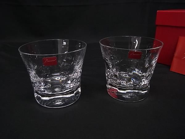 Baccarat バカラ ベルーガ クリスタルガラス ロックグラス コップ 食器 ペア 2客セット クリア BR 0549