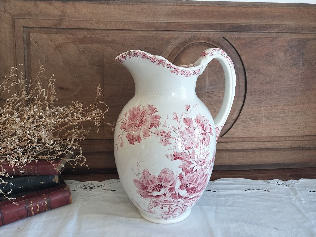 春の感謝セール♪フランスアンティーク☆サルグミンヌparisiaピッチャー水差し 春の感謝セール♪フランスアンティーク☆サルグミンヌparisia