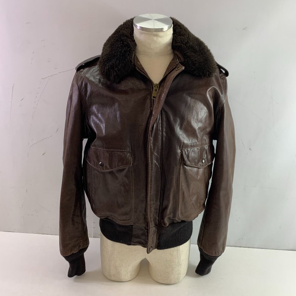 04w5336▽※【中古】ショット SCHOTT 184SM レザーフライトジャケット