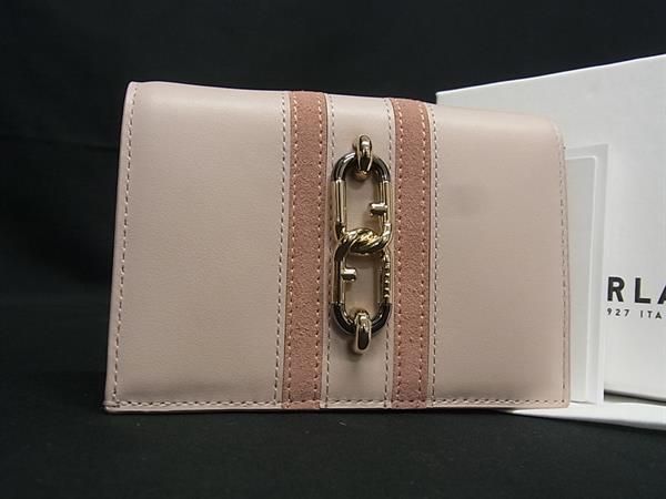 FURLA フルラ シレナ レザー 三つ折り 財布 ウォレット 札入れ 小銭入れ カード入れ レディース ライトピンク系 FV 3752