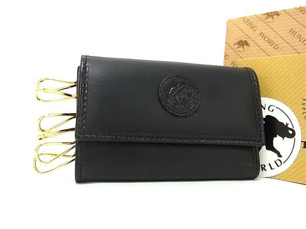 □新品同様□ HUNTING WORLD ハンティングワールド レザー 6連 キー