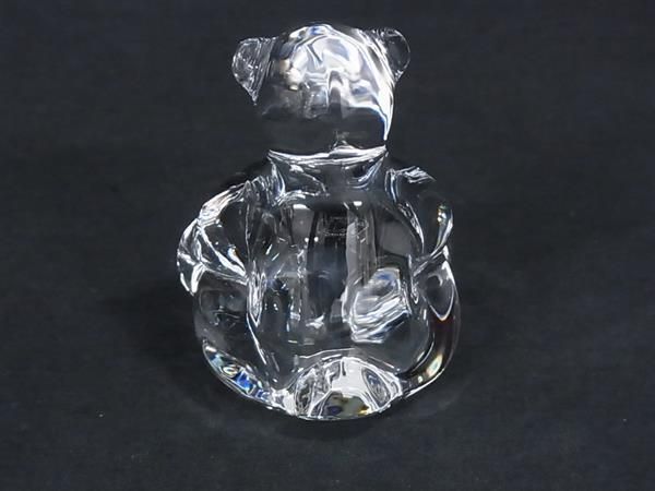 □新品同様□ Baccarat バカラ クリスタルガラス テディベア クマ くま